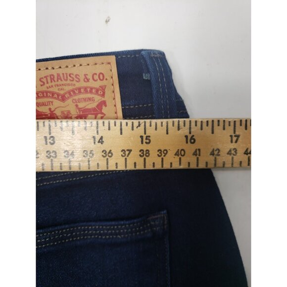 Levi Strauss & Co 529 Curvy Bootcut Dark Wash Jeans Size 12 Pre Owned - Picture 10 of 10